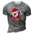 Dabbing Santa Claus Christmas Dab Men Women Boys Kids Youth 3D Print Casual Tshirt Grey