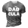 Dadcula Halloween Funny Letter Print Dad Tops 3D Print Casual Tshirt Grey