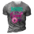 Daddy Of Sweet One 1St Birthday Party Matching Family Donut 3D Print Casual Tshirt Grey