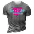 Dayton Ohio Triangle Souvenirs City Lover Gift 3D Print Casual Tshirt Grey