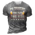 Drinking For Two 4Th Of July Pregnancy Announcement 3D Print Casual Tshirt Grey