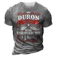 Duron Name Shirt Duron Family Name V2 3D Print Casual Tshirt Grey