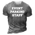 Event Parking Staff Attendant Traffic Control 3D Print Casual Tshirt Grey