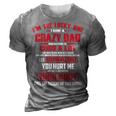 Father Grandpa A Crazy Dad T 368 Family Dad 3D Print Casual Tshirt Grey