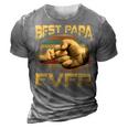 Father Grandpa Best Papa Ever Retro Vintage 54 Family Dad 3D Print Casual Tshirt Grey