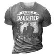 Father Grandpa Im Not A Perfect Daughter But My Crazy Dad Loves Me 19 Family Dad 3D Print Casual Tshirt Grey