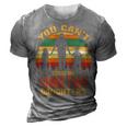 Father Grandpa You Cant Scare Me I Have Two Daughters Vintage Sunset 22 Family Dad 3D Print Casual Tshirt Grey