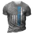 Fathers Day Best Dad Ever With Us American Flag V2 3D Print Casual Tshirt Grey