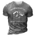 Fathers Day - Father Daughter Friends Fist Bump 3D Print Casual Tshirt Grey