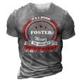 Foster Shirt Family Crest Foster T Shirt Foster Clothing Foster Tshirt Foster Tshirt Gifts For The Foster 3D Print Casual Tshirt Grey