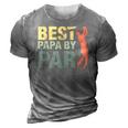 Funny Best Papa By Par Fathers Day Golf Gift Grandpa Classic 3D Print Casual Tshirt Grey