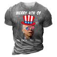 Funny Biden Merry 4Th Of You Know The Thing Anti Joe Biden 3D Print Casual Tshirt Grey