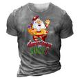 Funny Christmas In July Summer Reindeer Float Xmas 3D Print Casual Tshirt Grey