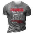 Funny Farmer Men Tractor Lover Rancher Farmer Uncle 3D Print Casual Tshirt Grey