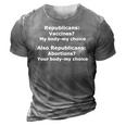 Funny Pro Choice Vaccines My Body My Choice 3D Print Casual Tshirt Grey Funny Pro Choice Vaccines My Body My Choice 3D Print Casual Tshirt Grey