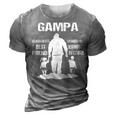 Gampa Grandpa Gift Gampa Best Friend Best Partner In Crime 3D Print Casual Tshirt Grey