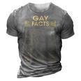 Gay Name Gift Gay Facts 3D Print Casual Tshirt Grey