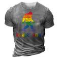 Gay Pride Support - Sasquatch No More Hiding - Lgbtq Ally 3D Print Casual Tshirt Grey