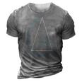 Golden Triangle Fibonnaci Spiral Ratio 3D Print Casual Tshirt Grey