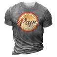 Graphic 365 Papo Vintage Retro Fathers Day Funny Men Gift 3D Print Casual Tshirt Grey