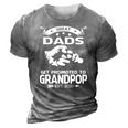 Great Dads Get Promoted To Grandpop Est 2021 Ver2 3D Print Casual Tshirt Grey