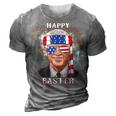 Happy Easter Confused Joe Biden 4Th Of July Funny 3D Print Casual Tshirt Grey