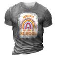 Happy Last Day Of School Rainbow Funny Summer Vacation 3D Print Casual Tshirt Grey