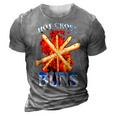 Hot Cross Buns V2 3D Print Casual Tshirt Grey