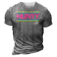 Hunty Drag Queen Vintage Retro 3D Print Casual Tshirt Grey