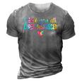 I Love You All Class Dismissed Tie Dye Last Day Of School 3D Print Casual Tshirt Grey