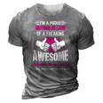 Im A Proud Mother In Law Of An Awesome Daughter In Law Gift 3D Print Casual Tshirt Grey