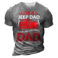 Im Ajeep Dad 3D Print Casual Tshirt Grey