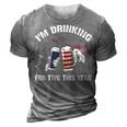 Im Drinking For Two Pregnancy 4Th Of July Dad 3D Print Casual Tshirt Grey