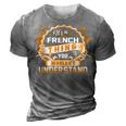 Its A French Thing You Wouldnt Understand T Shirt French Shirt For French 3D Print Casual Tshirt Grey