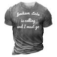 Jackson Lake Georgia Funny Fishing Camping Summer Gift 3D Print Casual Tshirt Grey