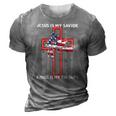 Jesus Is My Savior Riding Is My Therapy Us Flag 3D Print Casual Tshirt Grey