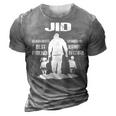 Jid Grandpa Gift Jid Best Friend Best Partner In Crime 3D Print Casual Tshirt Grey