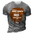 Juneteenth Woman Tshirt 3D Print Casual Tshirt Grey