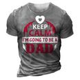 Keep Clam Papa T-Shirt Fathers Day Gift 3D Print Casual Tshirt Grey