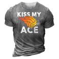 Kiss My Ace Volleyball Team For Men & Women 3D Print Casual Tshirt Grey