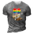 Lgbt Pride Daddy Tiger Rainbow Best Dad Ever Fathers Day 3D Print Casual Tshirt Grey