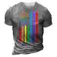Lgbtq American Flag Pride Rainbow Gay Lesbian Bi Transgender 3D Print Casual Tshirt Grey