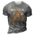Maiden Name Shirt Maiden Family Name 3D Print Casual Tshirt Grey
