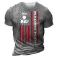 Mens 4Th Of July Us Flag Baker Dad Gift For Fathers Day 3D Print Casual Tshirt Grey