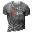 Mens Best Roman Ever Retro Vintage First Name Gift 3D Print Casual Tshirt Grey