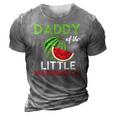 Mens Cute Watermelon Daddy Design Dad For Men 3D Print Casual Tshirt Grey