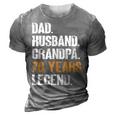 Mens Dad Husband Grandpa 70 Years Legend Birthday 70 Years Old 3D Print Casual Tshirt Grey