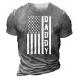 Mens Daddy American Flag Fathers Day Patriotic Usa 4Th Of July 3D Print Casual Tshirt Grey