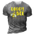 Mens Daddy Bee Family Matching Beekeeping Dad Papa Men 3D Print Casual Tshirt Grey