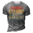 Mens Fathers Day From Grandkids Dad Grandpa Great Grandpa 3D Print Casual Tshirt Grey
